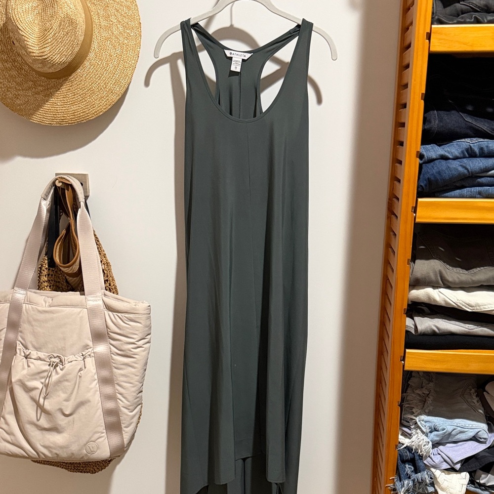 Athleta Dark Green Maxi Dress